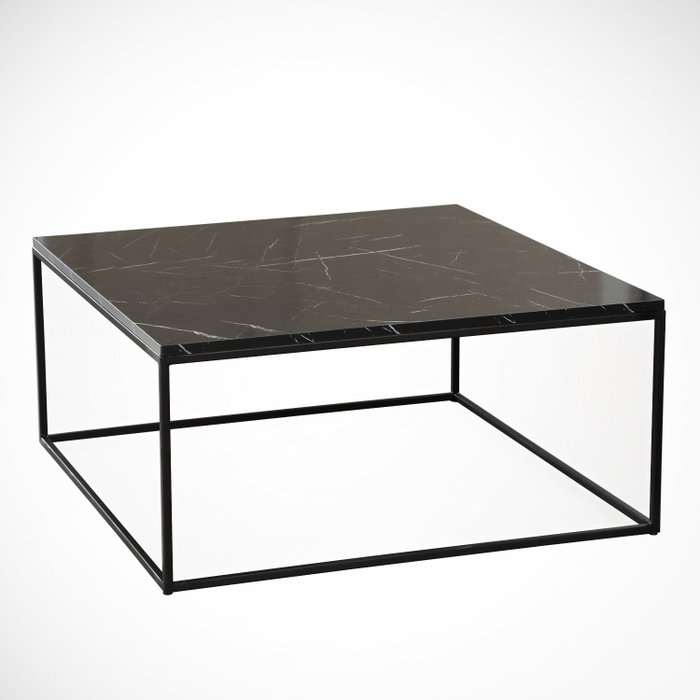 Hanah Home Mesa de centro Poly - Royal Blanco y negro Hanah Home Mesa de centro Poly - Royal Blanco y negro